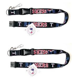 Texas Rangers MLB Stars & Stripes Lanyard 2 Pack
